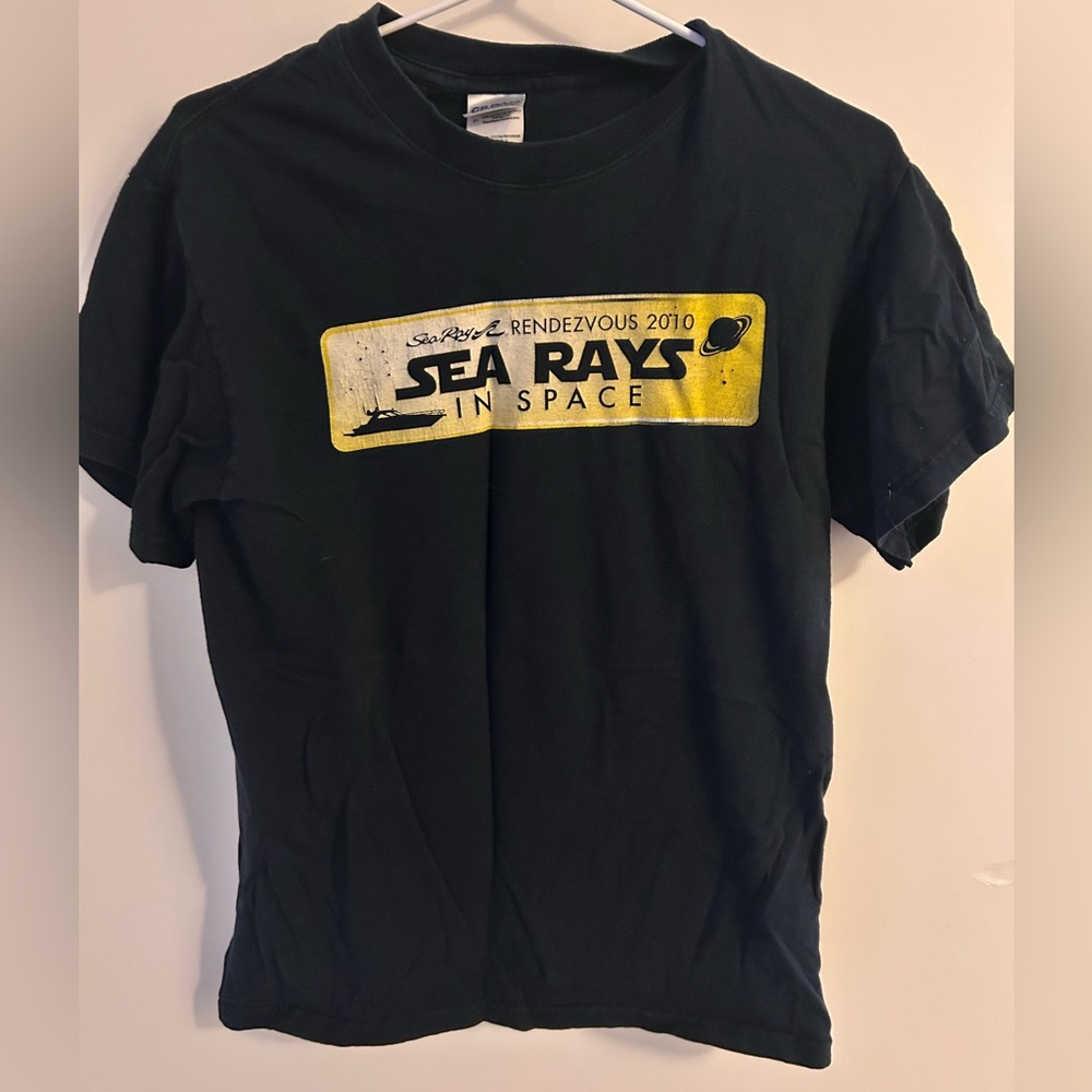 Black Sea Rays in Space T-Shirt